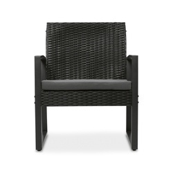 Stolik ze szklanym blatem i 2 fotele ogrodowe Tadar Madera