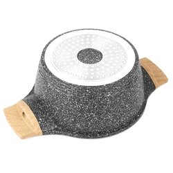 Zestaw garnków i patelni granitowych Starke Pro Ashen Granite 9 elementów i 5 miarek
