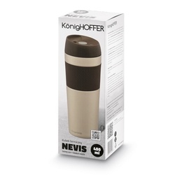 Kubek termiczny Konighoffer Nevis 450 ml kremowy
