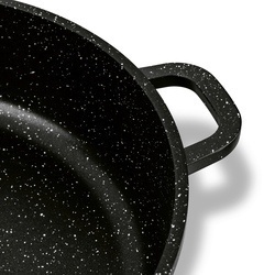Patelnia na indukcję głęboka krótkie uchwyty Konighoffer Pollo Black 32 x 8 cm
