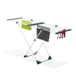 Suszarka balkonowa teleskopowa Konighoffer 108-185 x 56 x 94 cm biało-turkusowa