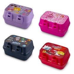 Lunch box z przegródkami widelcem i nożem dla dzieci Tuffex 12,5 x 17 x 9 cm mix kolorów