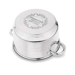 Zestaw garnków na indukcję Konighoffer Bari Silver 6 elementów