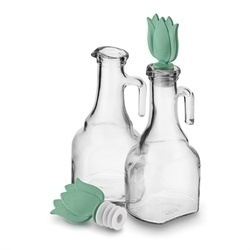 Butelki na oliwę szklane Sarina 250 ml 2 sztuki mix kolorów