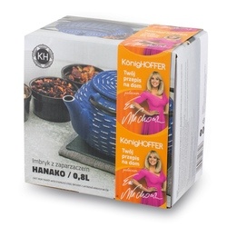 Imbryk do herbaty z zaparzaczem żeliwny Konighoffer Hanako Silver 0,8 l granatowy