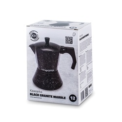 Kawiarka włoska KonigHOFFER Black Granite Marble 720 ml