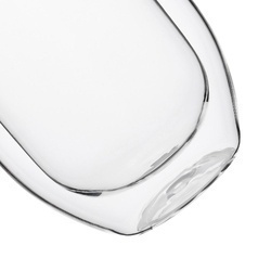 Szklanki termiczne do kawy Tadar Sublime 300 ml 6 szt. i 6 złotych łyżeczek koktajlowych
