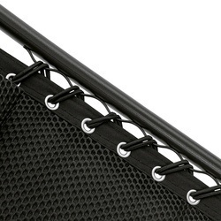 Leżak ogrodowy plażowy grawitacyjny Tadar Black 63 x 160 x 80 cm