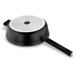 Patelnia głęboka na indukcję z pokrywką Starke Pro Starlet Black 28 x 8 cm