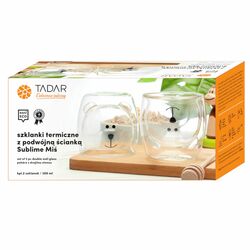 Szklanki termiczne do kawy i herbaty Tadar Sublime Miś 250 ml 2 szt.