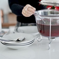 Zestaw kwadratowych talerzy porcelanowych Tadar Dolce Vita 18 elementów