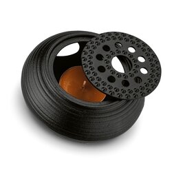 Imbryk do herbaty z podgrzewaczem żeliwnym Konighoffer Hanako Strip 1 l czarny