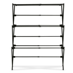 Suszarka na pranie pionowa teleskopowa Konighoffer Cortina 77.5 x 28 x 95 cm czarna