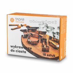Wykrawacze foremki do ciastek Tadar 18 sztuk 9 różnych kształtów