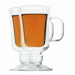 Zestaw 6 szklanek termicznych Tadar Sublime Irish 200 ml i 8 szklanych słomek