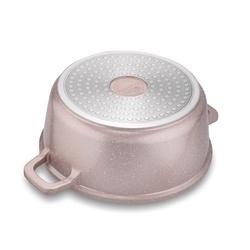 Zestaw garnków Konighoffer Pollo Rose Gold 8 elementów 2 nakładki i 2 podkładki