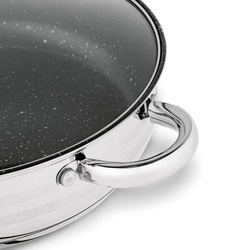 Zestaw garnków na indukcję Konighoffer Bari Silver 8 elementów