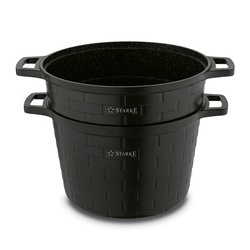 Garnek do gotowania na parze Starke Pro Brick Marble 6,3 l