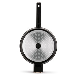 Patelnia głęboka na indukcję z pokrywką Starke Pro Starlet Black 28 x 8 cm