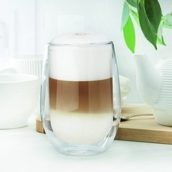 Szklanki termiczne do kawy Tadar Sublime 300 ml 6 szt. i 6 złotych łyżeczek koktajlowych