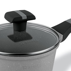 Zestaw garnków na indukcję marmurowych Starke Pro Musse Grey 10 elementów