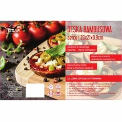 Deska bambusowa Tadar Serce 23 x 21 cm