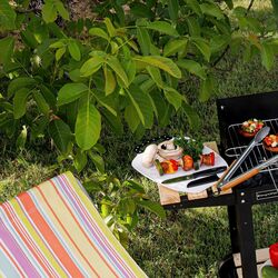 Deska do krojenia z czarną rączką Tadar Picnic 31,5 x 22,5 x 2 cm