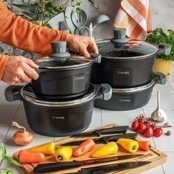 Garnek na indukcję z pokrywką Starke Pro Octagon 4,2 l