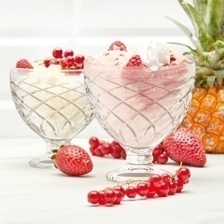 Komplet 6 szklanych pucharków deserowych Tadar Helado 400 ml