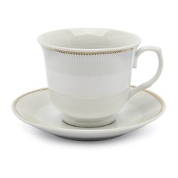 Komplet dwóch filiżanek do kawy ze spodkami Tadar Bella Feguro Modelli 250 ml