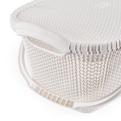 Koszyk Violet House Rattan 32,5 x 47 x 22 cm biały
