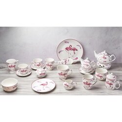Kubek porcelanowy na nóżce Tadar Flamingo 320 ml