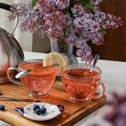 Kubek szklany filiżanka Tadar Laura 400 ml