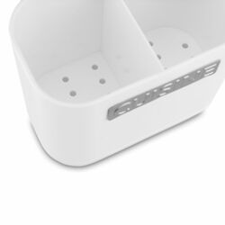 Ociekacz na sztućce Tadar Cuisine 13,5 x 7,5 x 10,8 cm biały