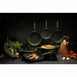 Patelnia grillowa marmurowa na indukcję Starke Pro Viridi 28 cm