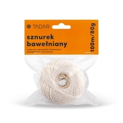 Sznurek bawełniany 80 g Tadar 100 m