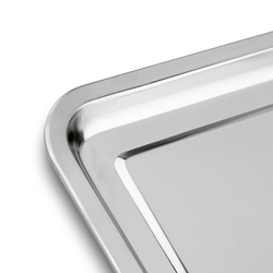 Taca metalowa nierdzewna Tadar 44,5 x 34,5 cm prostokątna