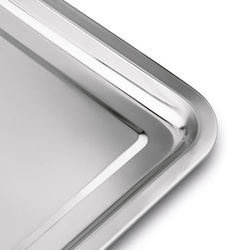 Taca metalowa nierdzewna Tadar 59,5 x 39,5 cm prostokątna