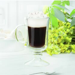 Zestaw 6 szklanek termicznych Tadar Sublime Irish 200 ml i 8 szklanych słomek