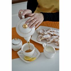 Zestaw dwóch filiżanek ze spodkami Tadar Etiuda porcelana NBC 280 ml