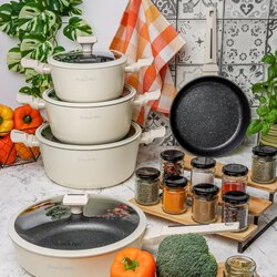 Zestaw garnków na indukcję non-stick Starke Pro Brule 9 elementów