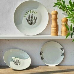 Zestaw talerzy porcelanowych Tadar Lavender 18 elementów