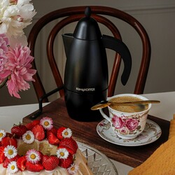 Aluminiowa kawiarka KönigHOFFER Prestigio Black 6 espresso