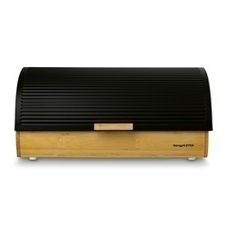 Chlebak bambusowy Konighoffer Nero 39 x 25,5 x 19 cm czarny