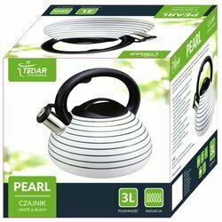 Czajnik ze stali nierdzewnej Tadar Pearl White 3 l biały