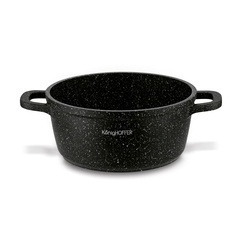 Garnek na indukcję z pokrywką Konighoffer Pollo Black 1,2 l