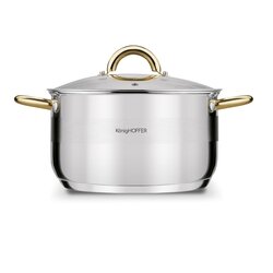 Garnek na indukcję ze stali nierdzewnej Konighoffer Faro Gold 9,2 l