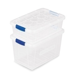 Komplet 2 pojemników na żywność Plastic Forte Mini 200 ml i 400 ml