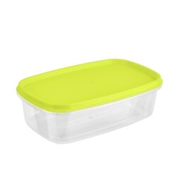 Komplet 4 pojemników prostokątnych Plastic Forte mix kolorów