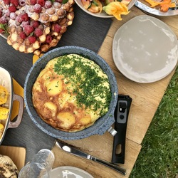 Patelnia granitowa z odpinaną rączką Konighoffer Roche 28 cm